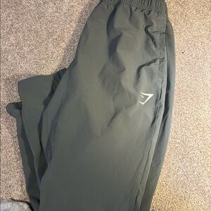 men’s gray woven gymshark joggers